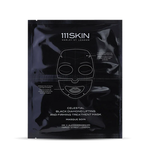 Celestial Black Diamond Lifting and Firming Treatment Mask (Box of 5)
Маска за лице с диамантени микрочастици и гликопептиди от годжи бери за лифтинг и изглаждане на фините линии
Всеки тип кожа
111SKIN