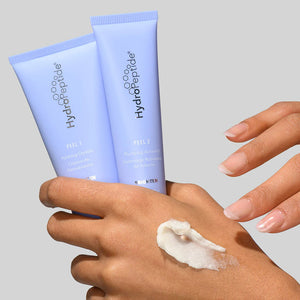 POLISH & PLUMP FACE PEEL
Двуетапно ексфолиращо лечение с полиращи кристали и химичен пилинг за по-гладка
сияйна и подмладена кожа
HydroPeptide