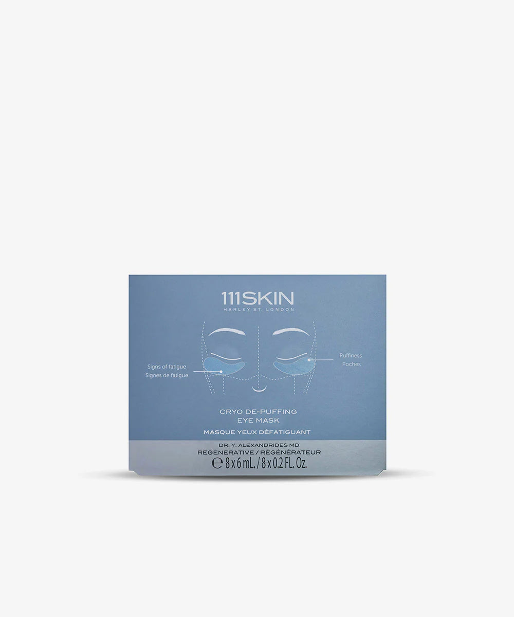 Cryo De-Puffing Eye Mask Boxed Fragrance Free 8 бр
Охлаждаща хидрогел маска за околоочен контур против подпухване
Всеки тип кожа, подпухналост
111SKIN