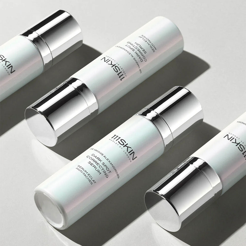DARK SPOT CORRECTING SERUM 30ML
Серум за коригиране на тъмни петна с 7 алпийски растения транексамова киселина
глутатион и ниацинамид
клинично доказан за намаляване на пигментацията и възстановяване на кожата
111SKIN