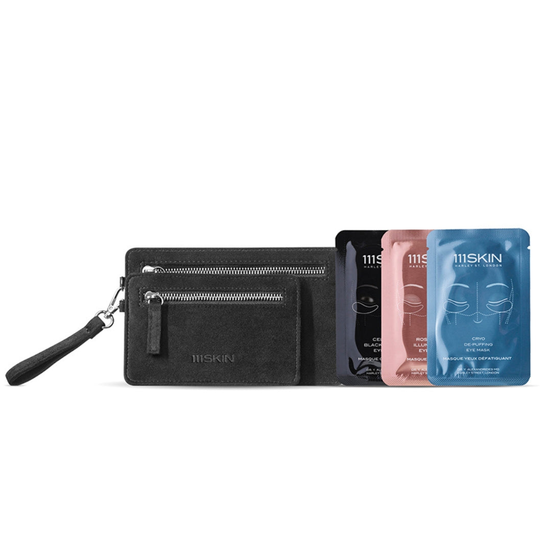JETSETTER PASSPORT
Портфейл с емблематичните маски за очи на 111SKIN