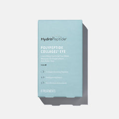 POLYPEPTIDE COLLAGEL+ EYE MASK
Хидрогел пачове за очи с пептиди за озаряване и хидратация
HydroPeptide