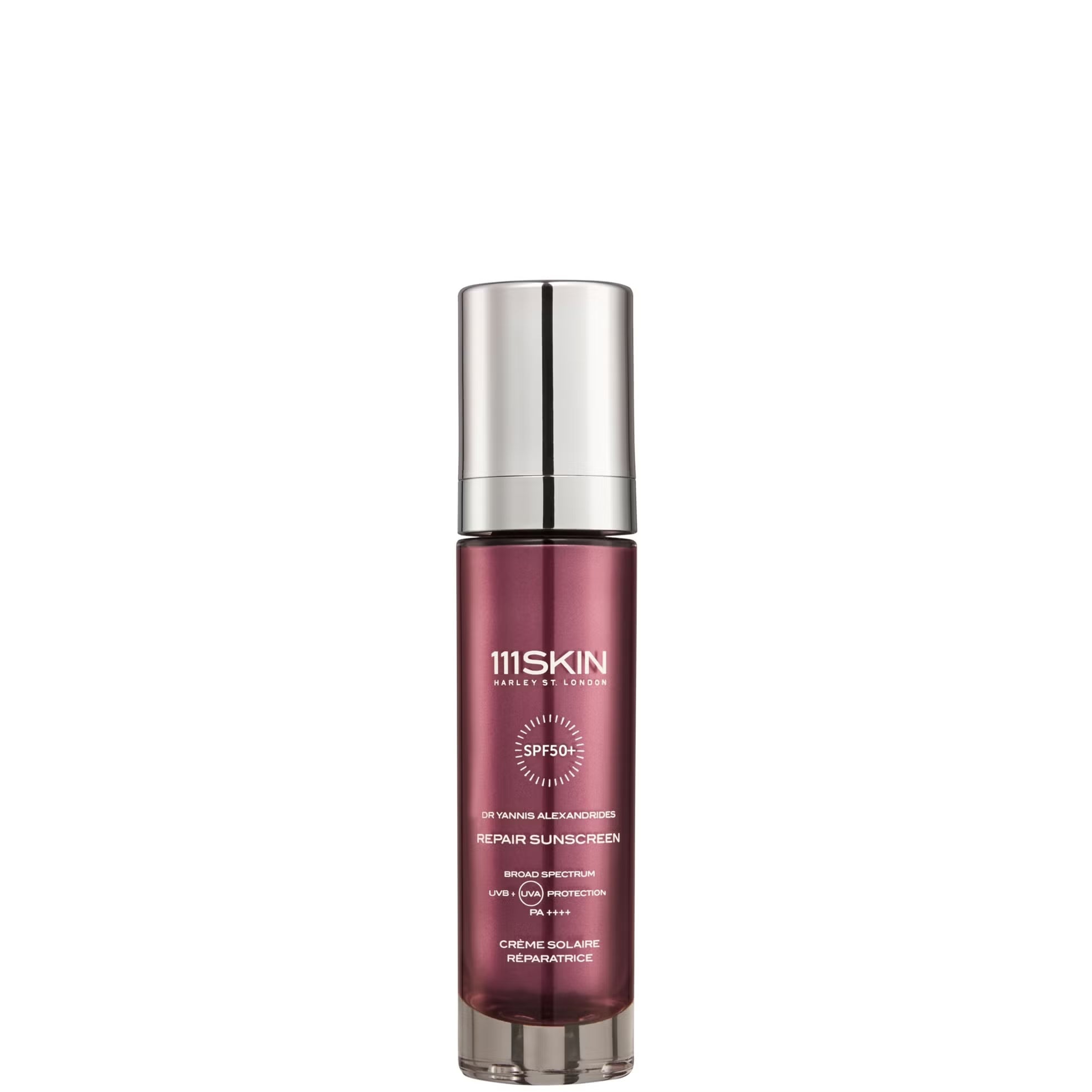 REPAIR SUNSCREEN SPF50 50ML
Възстановяващ слънцезащитен крем SPF50+ с лека текстура предлагащ защита срещу UVA, UVB, синя и видима светлина
хидратира и успокоява кожата
подходящ за всички типове кожа
111SKIN