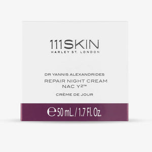 Repair Night Cream NAC Y2 50 ml
Нощен възстановяващ крем с NAC Y2
хиалуронова киселина 
екстракти от розова роза
морски мъх 
продукт за суха и дехидратирана кожа
111SKIN 