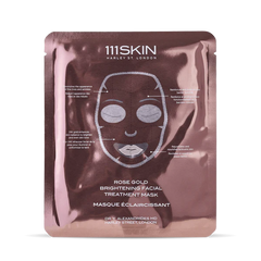 Rose Gold Brightening Facial Treatment Mask Boxed 5 бр
Роуз Голд Озаряваща Маска за Лице – Кутия 5 бр.
Хидрогелна маска 111SKIN с 24k злато и роза Дамасцена 
за блясък и успокояване на кожата
Всеки тип кожа